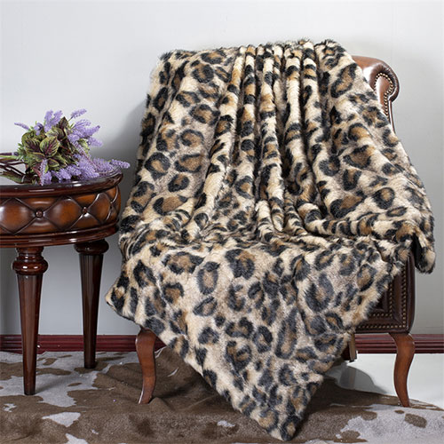 Animal printed Faux fur